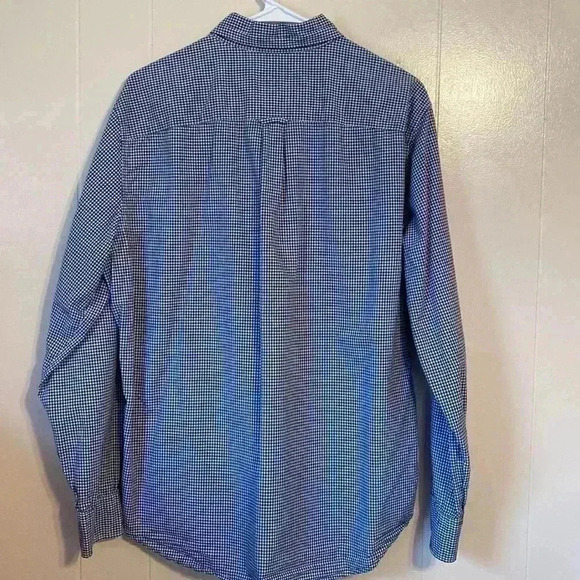 American Eagle Blue & White Seriously Soft Classic Fit Shirt in Size Large. - Picture 2 of 7